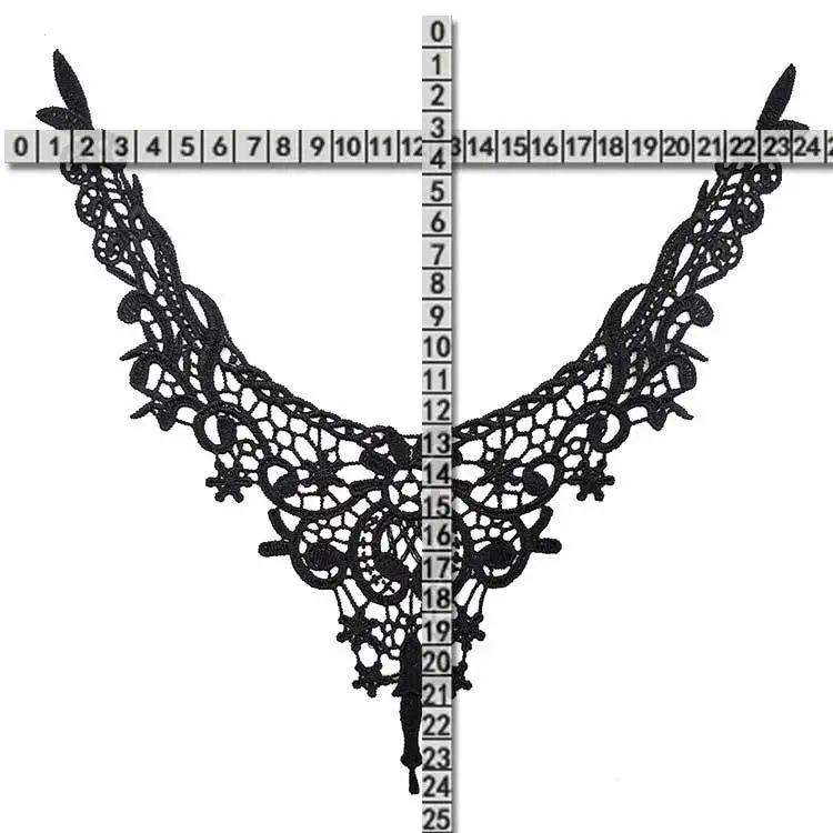 Вышивка с круглой горловиной для творчества искусственные Съемная воротники