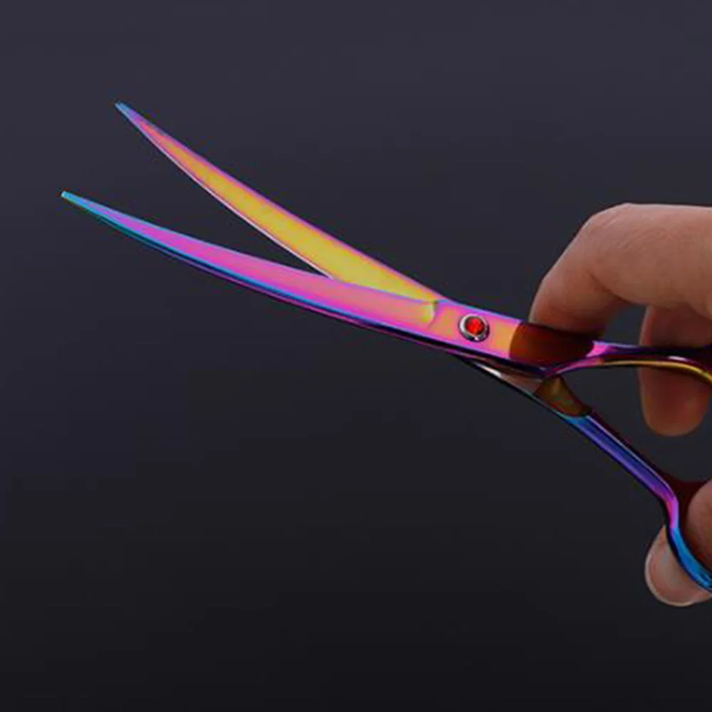 Ножницы для стрижки домашних собак изогнутые ножницы с острым краем кошек