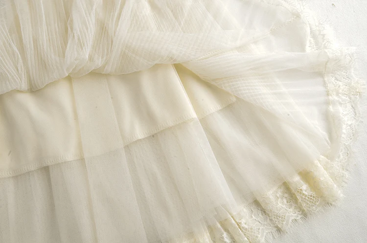 

Autumn Winter Tulle Skirt Women Elastic High Waist Mesh Skirts Long Pleated Tutu Skirt Female Jupe Longue Saias Midi Faldas