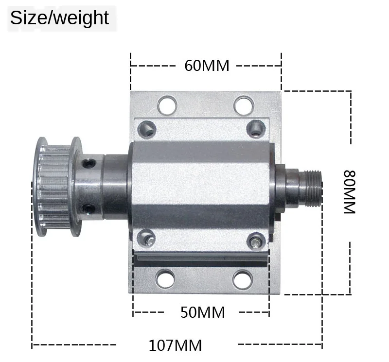 M14 * 1 неработающий токарный шпиндель шариковый станок микро Diy | Инструменты