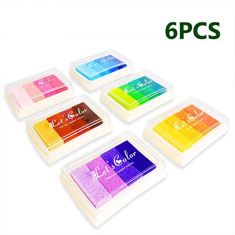 4 градиентных цвета прокладки для чернил отпечатков пальцев разноцветные