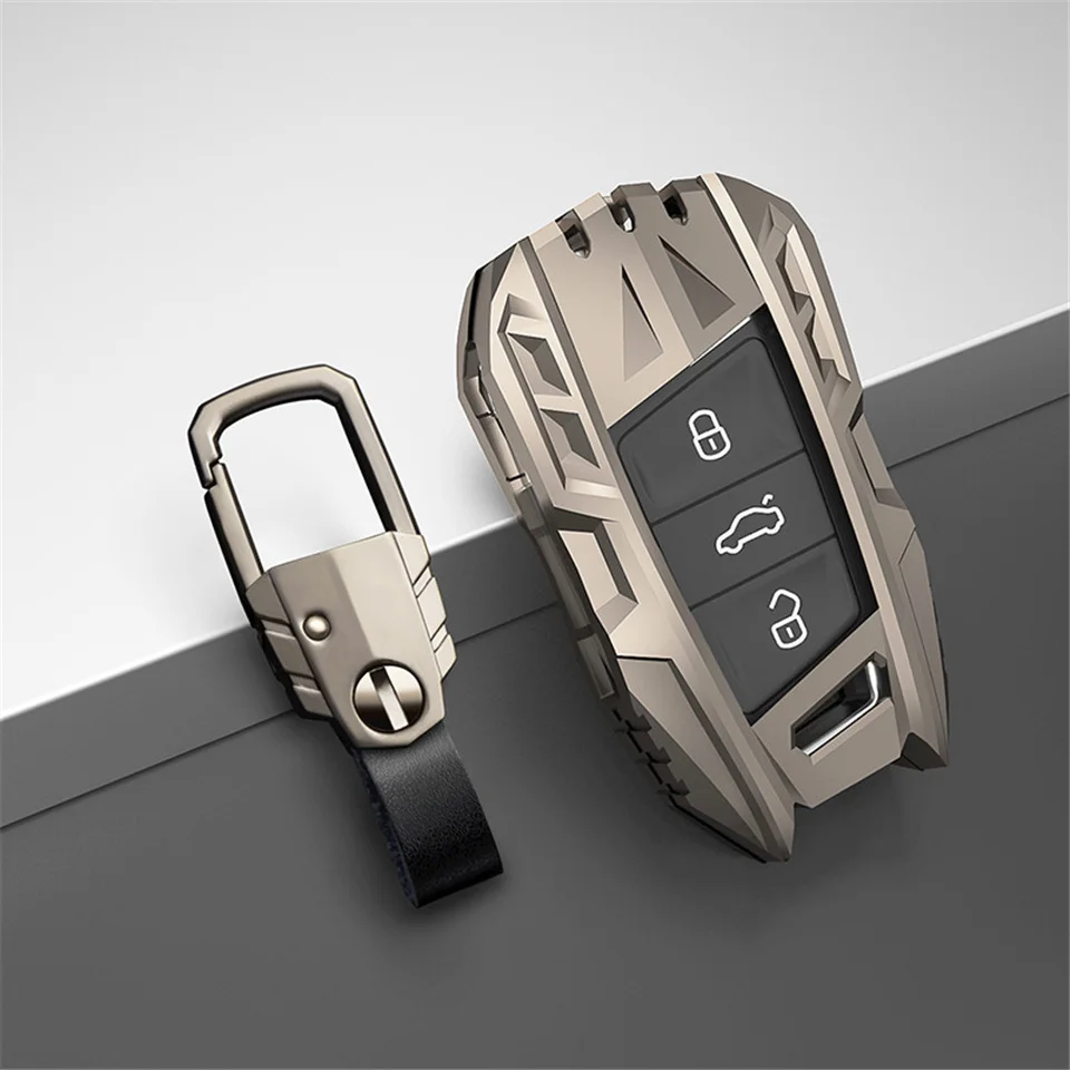 

Car key case For Volkswagen VW Tiguan MK2 Magotan Passat B8 CC For Skoda Superb A7 2017 2018 2019 2020 key shell cover