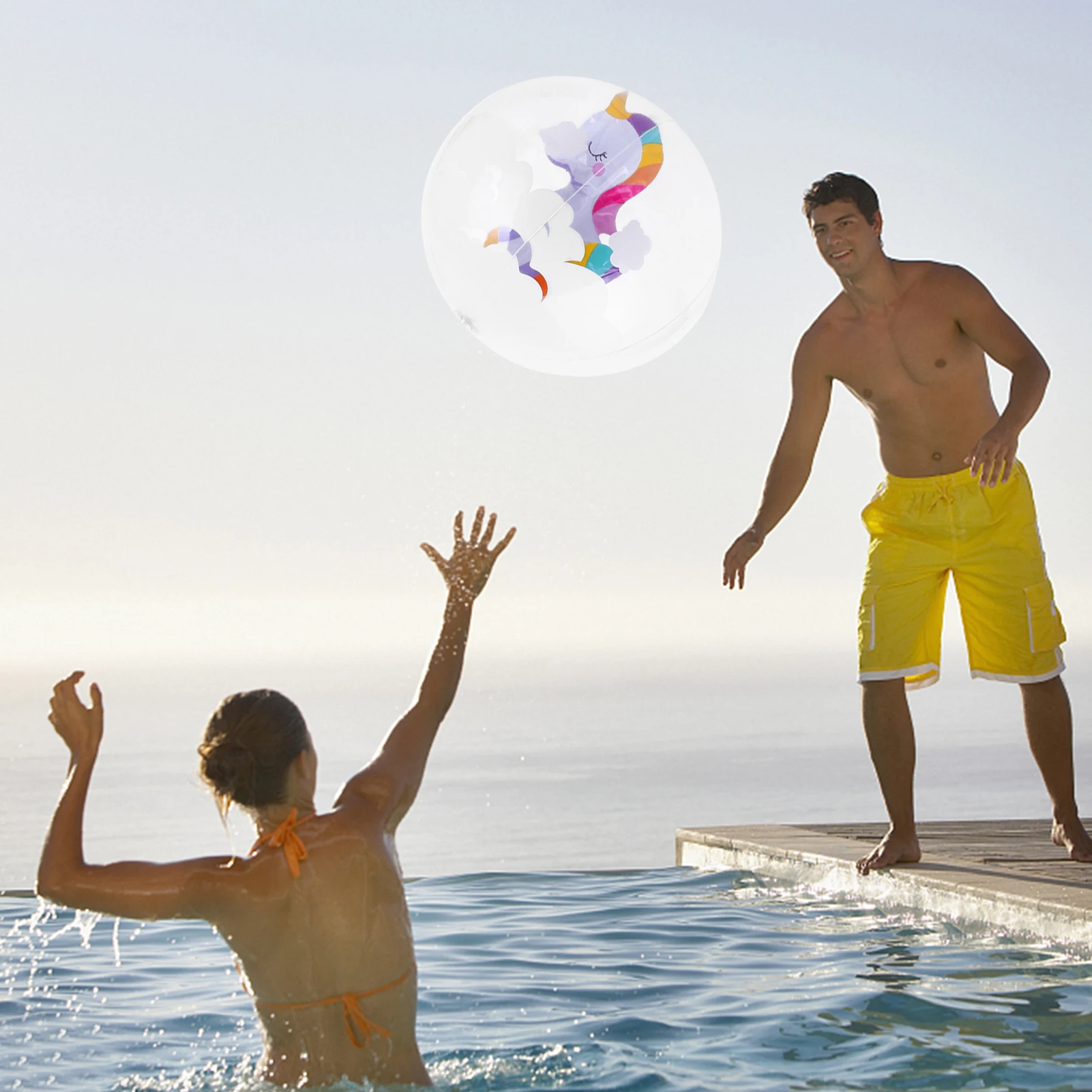 

Novel Inflatable Beach Ball 3D Swimming Pool PVC Cartoon Animals Toy Ball Decor Summer Outdoor Beach Seaside Game Swimming Toys