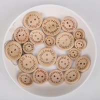 35 120cs wooden buttons clothing decoration wedding decor handmade letter love diy crafts scrapbooking for sewing accessories
