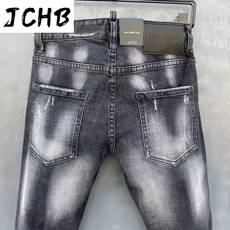 

2021 WOMEn/Man NEW Ripped D2 Biker Jacket slim Jeans Men Pants DSQ2 053