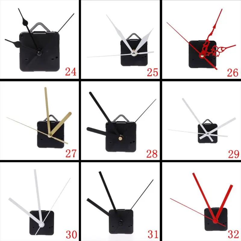 

Quartz Clock Movement Mechanism Hands Wall Repair Tool Parts Silent Kit Set DIY