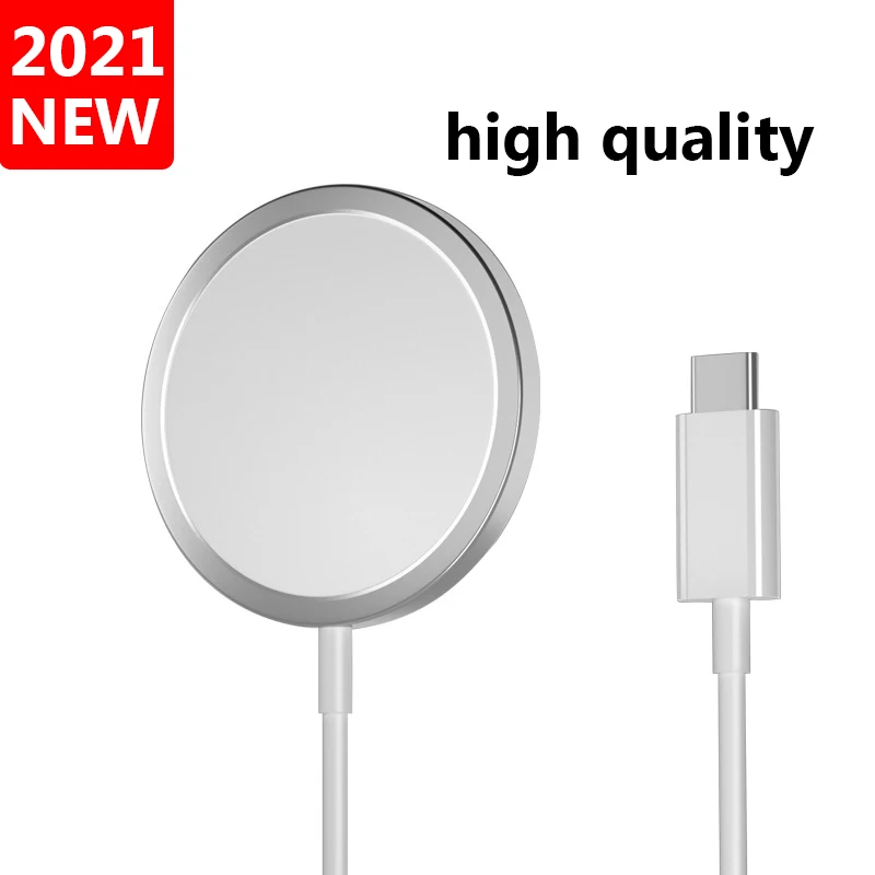 

1:1 Magnetic Wireless Charger 15W For Iphone 13 12 Pro Max Mini QI Fast Wireless Charging Pad with USB C PD Adapter