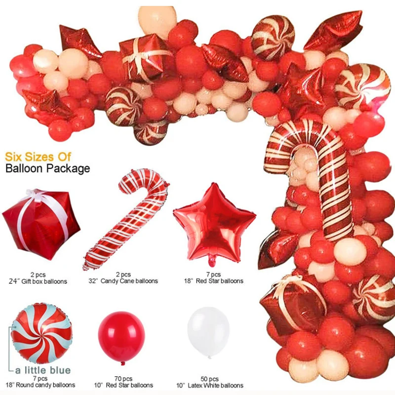

138 шт., рождественские воздушные шары