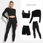 1 шт. женский спортивный костюм, спортивная одежда, женский наряд для спортзала, спортивная одежда, бесшовные леггинсы, одежда для йоги, одежда для фитнеса, тренировочный костюм