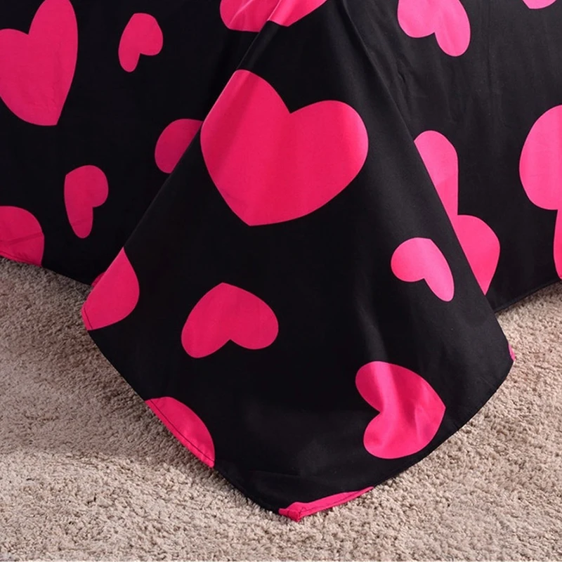 Простые комплекты пододеяльников с сердцем Комплект постельного белья