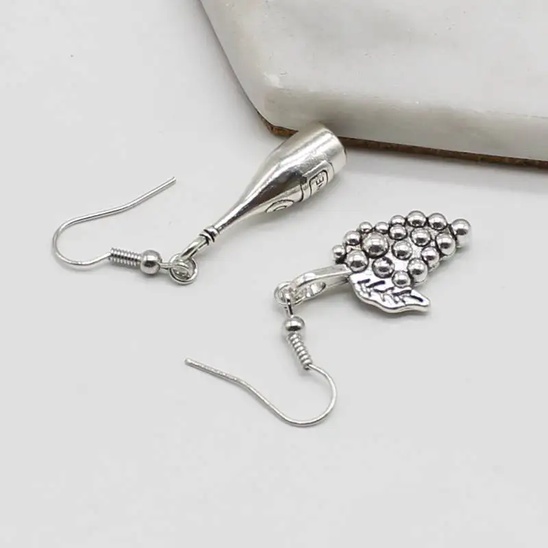 Винтажный Шарм в античном стиле серебро моделирование бутылка для виноградного