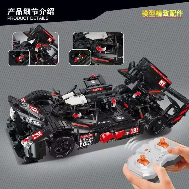 23011 Новый конструктор гоночный автомобиль R18 детские развивающие игрушки