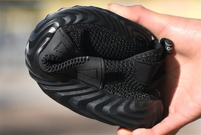 

Work Safety Shoes safe sneakers summer knitted anti-piercing man Men male female women lady plus size 36-48 Steel Toe footwear
