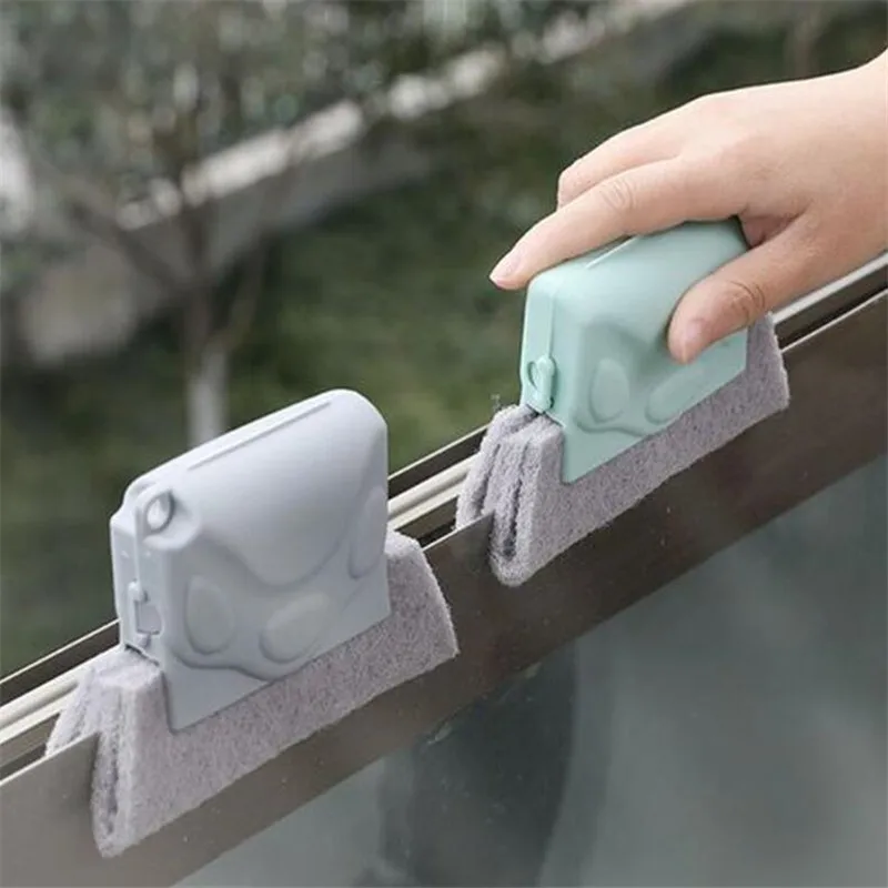 

1pc Creative Window Groove Cleaning Cloth Brush Slot Hand-held Door Gap Keyboard Kitchen Floor Gap Household Cleaning Tool