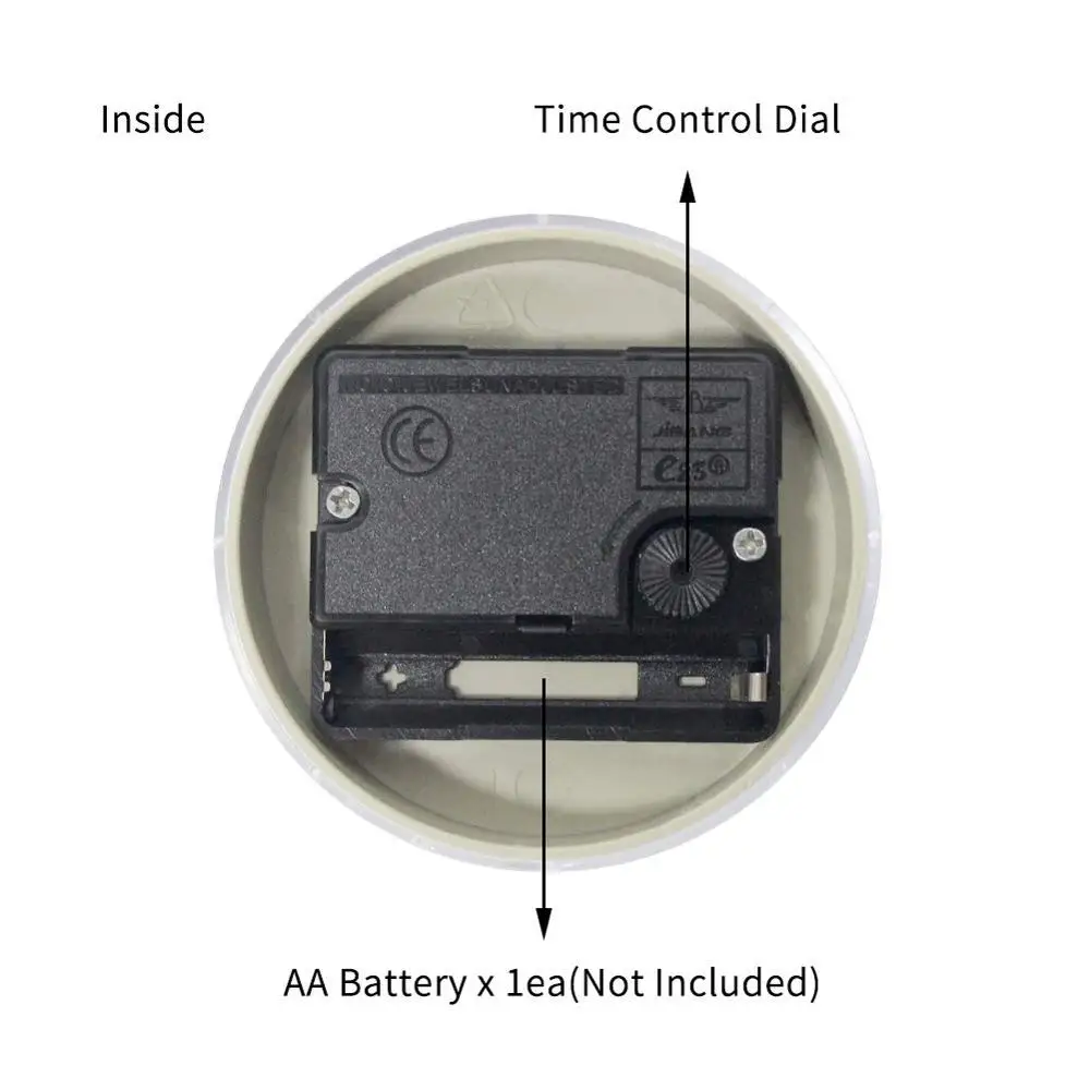 Часы для ванной водонепроницаемые IP24 настенные часы с присоской комнаты