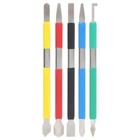 5pcs 5 in 1 cpu glue prying knife disassemble removing glass back cover opening hand tool xrd 2105a