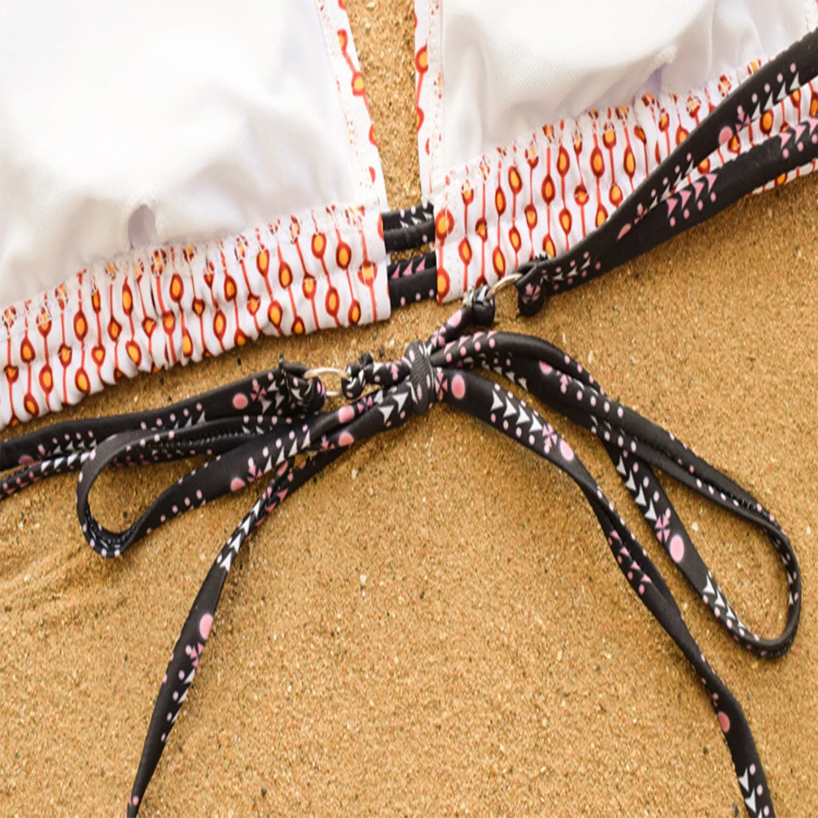 Женский модный сексуальный клетчатый купальник бикини без косточек из двух