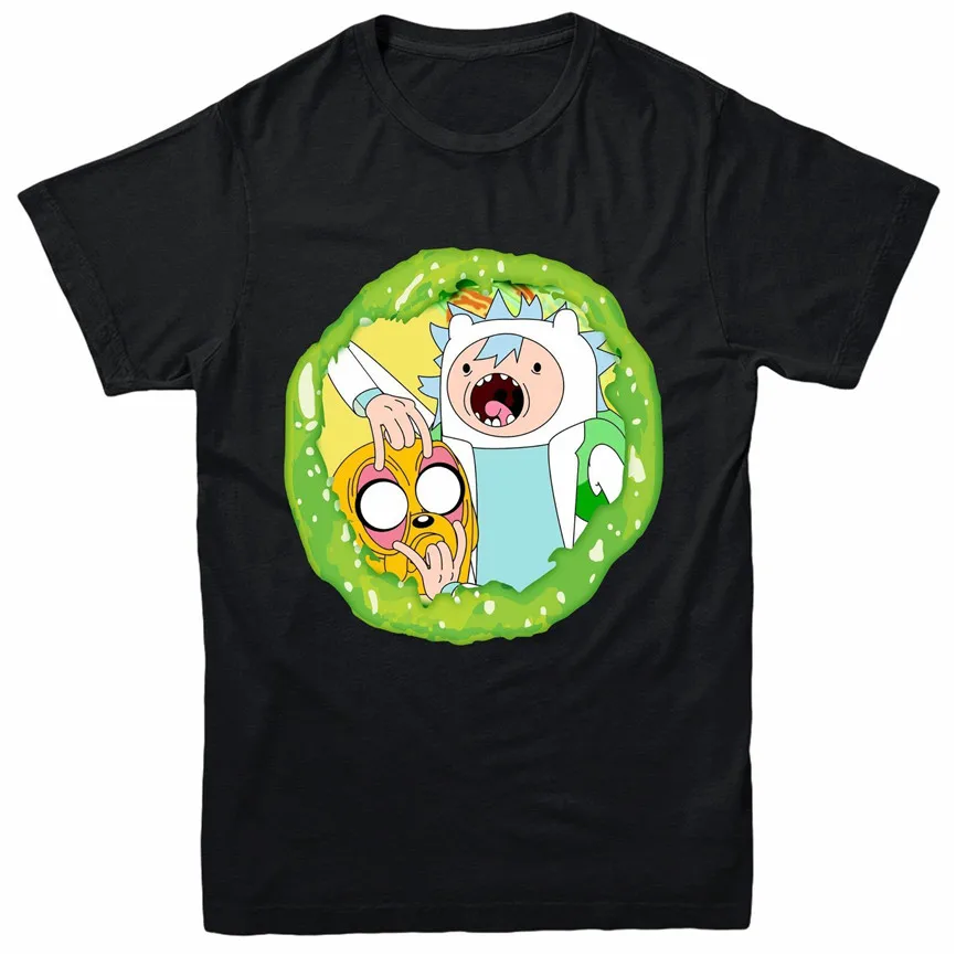 Футболка Время приключений подарок Rick & Morty на день рождения унисекс для взрослых