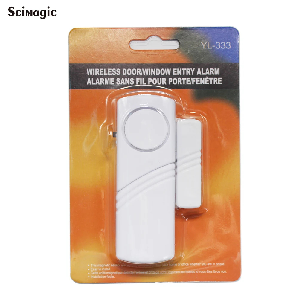 2020 Door Window Sensor Wireless Burglar Alarm with Magnetic Home Safety Longer System Security Device White | Безопасность и