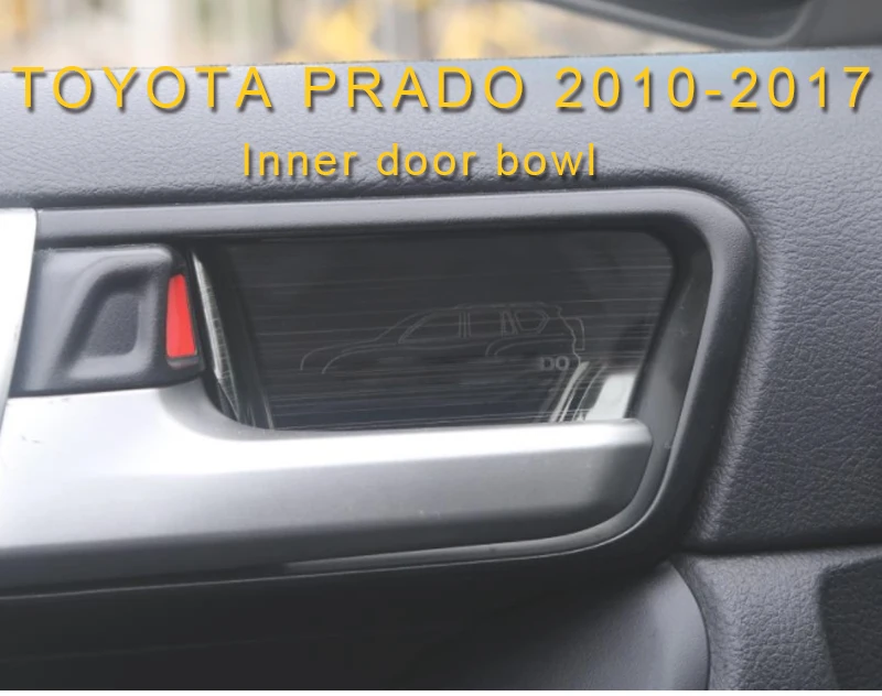 Карманго для Toyota Land Cruiser Prado 150 автомобильный внутренний Дверной Чаша, накладка на запястье, рамка, наклейка, накладка, аксессуары для интерьера