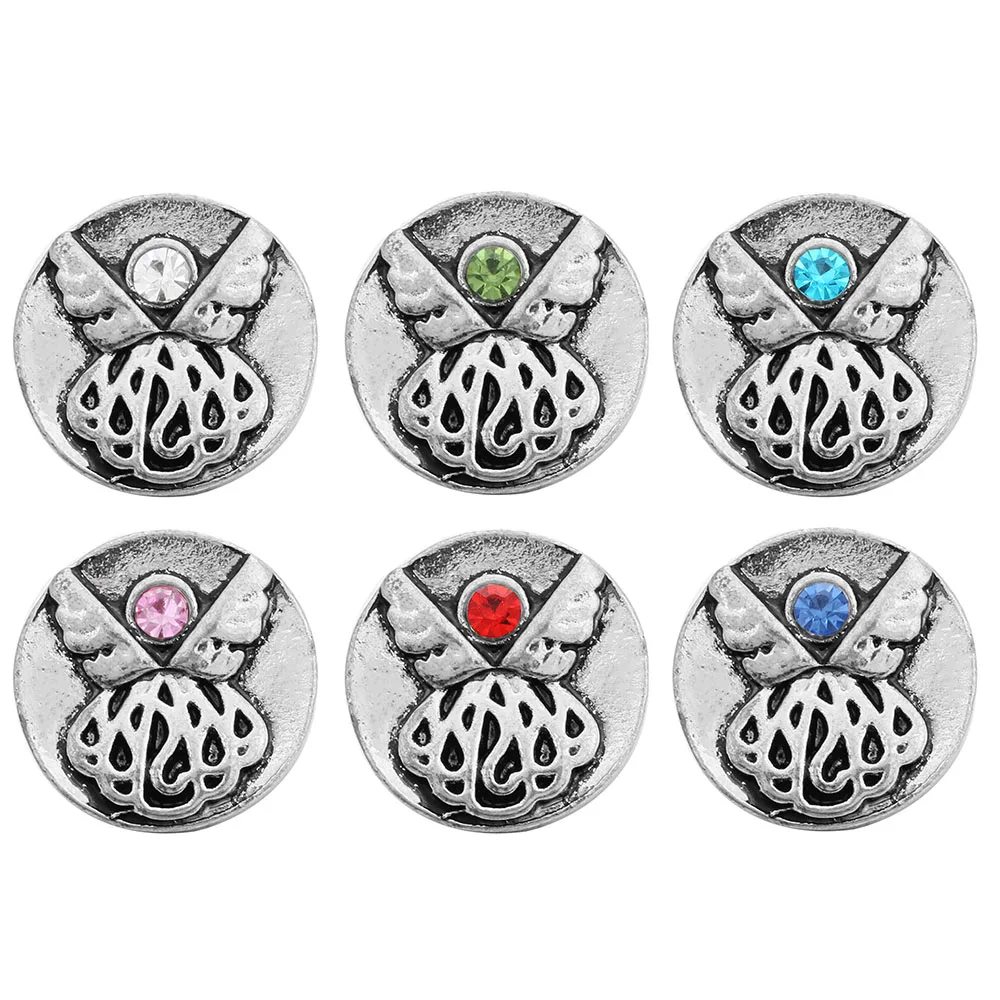 10 шт./лот Новое поступление 12 мм металлические пуговицы амулетный браслет со