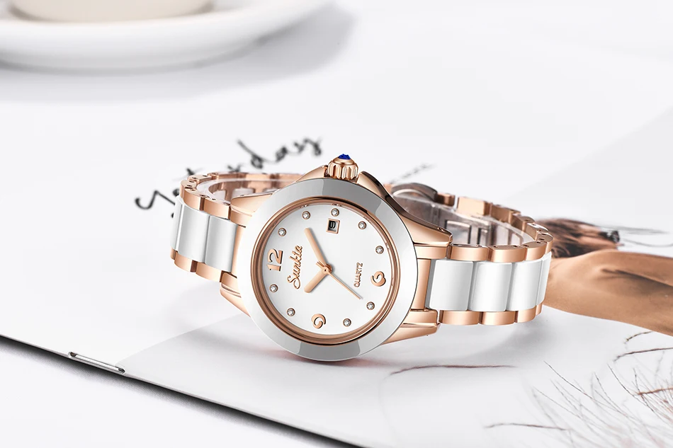 SUNKTA, модные женские часы, розовое золото, женские часы-браслет, Reloj Mujer, новинка, креативные водонепроницаемые кварцевые часы для женщин