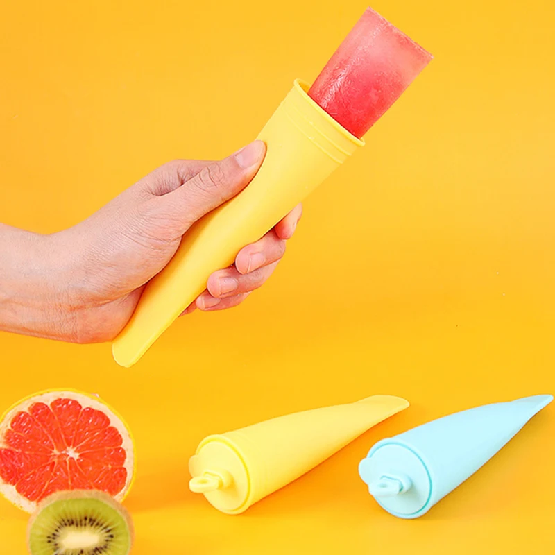 

4pcs Silicone Popsicles Molds Ice Pops Molds Chocolate Jelly Maker BPA Free Ice Cream Moulds for Homemade XR-Hot