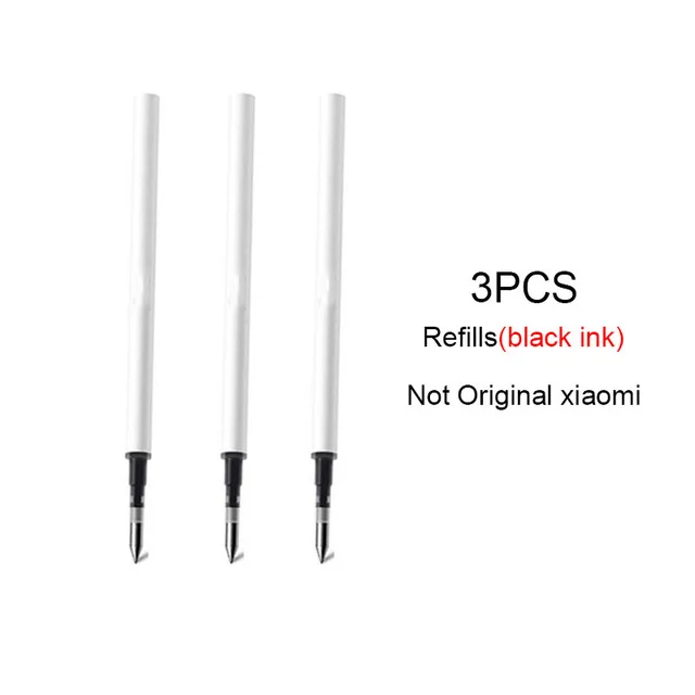 3pc Black ink Xiao mi jia чернильное перо mi Pen 9,5 мм ручка для подписи PREMEC гладкая швейцарская заправка mi Kuni японские чернила(черный/синий) лучший подарок - Цвет: 3pc Black ink
