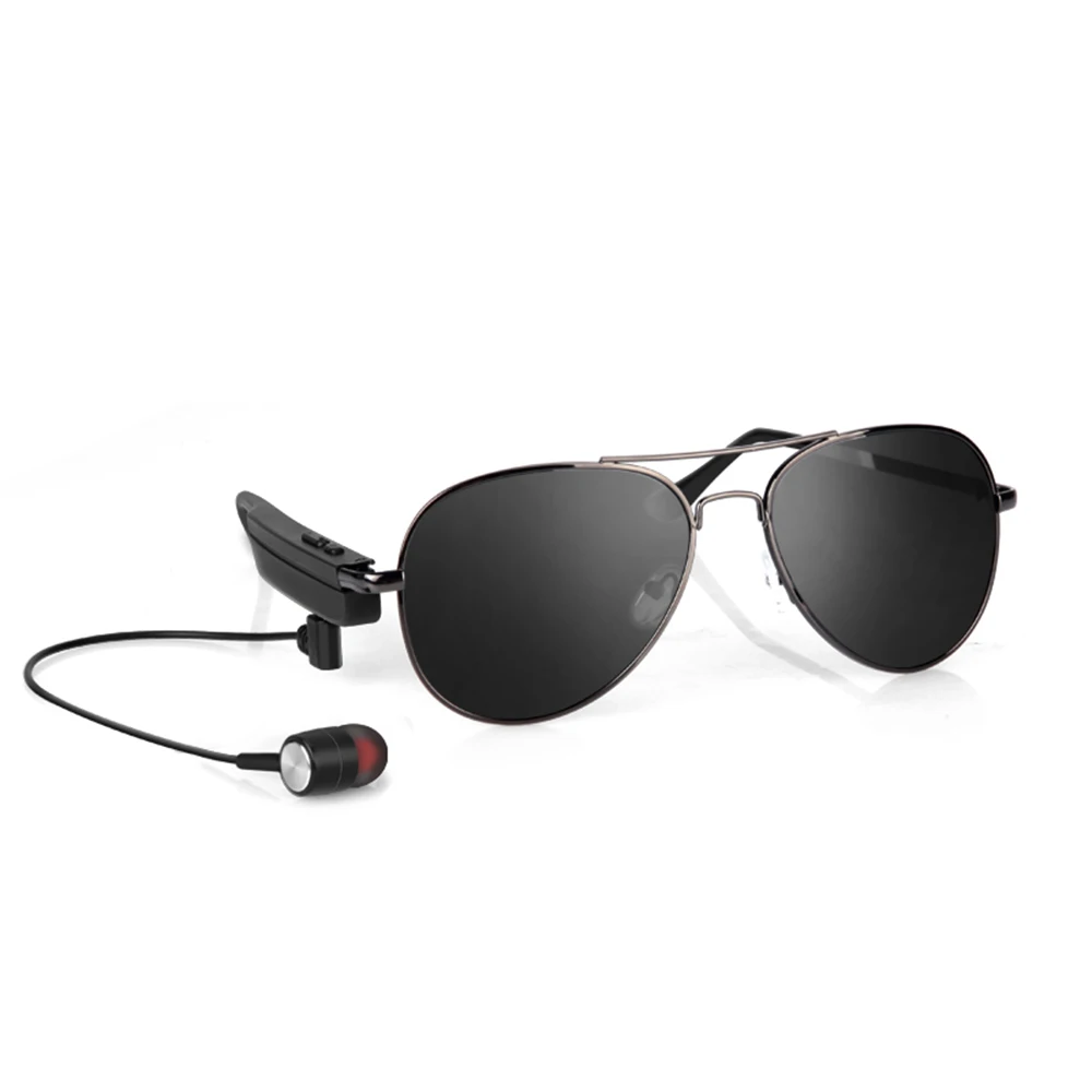 

Bluetooth Sunglasses Metal Frame In Ear Headset with Mic Sport Smart Calling Sun Glasses for Commute Driving Walking