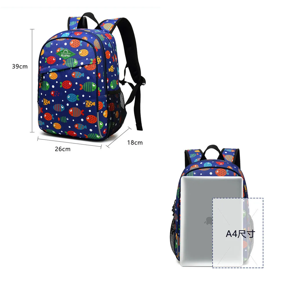 Fashion School Bags Elementary Backpack for Girls Boys Cartoon Dinosaur Children Orthopedic Backpack Mochila Infantil Grade 1-5