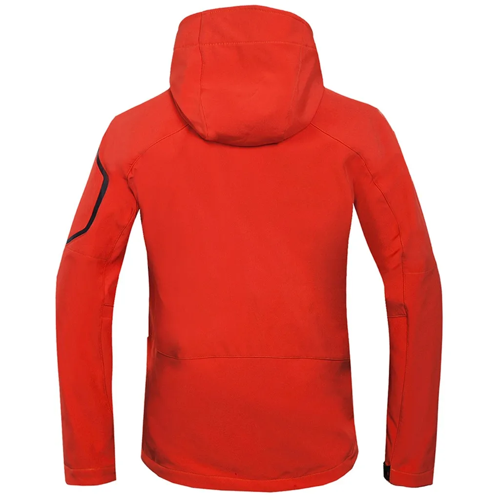 Мужская теплая куртка с капюшоном Повседневная Водонепроницаемая