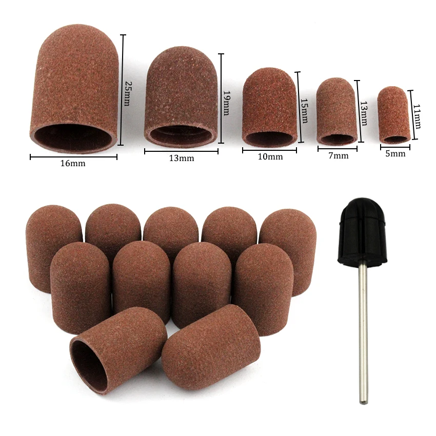 50 шт./компл. 180 # Грит инструменты для шапки резиновое рупорное педикюр Полировка