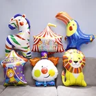 Большой фольгированный шар клоуна, 1 шт., мультяшный цирковый Фотофон, аксессуары для вечеринок