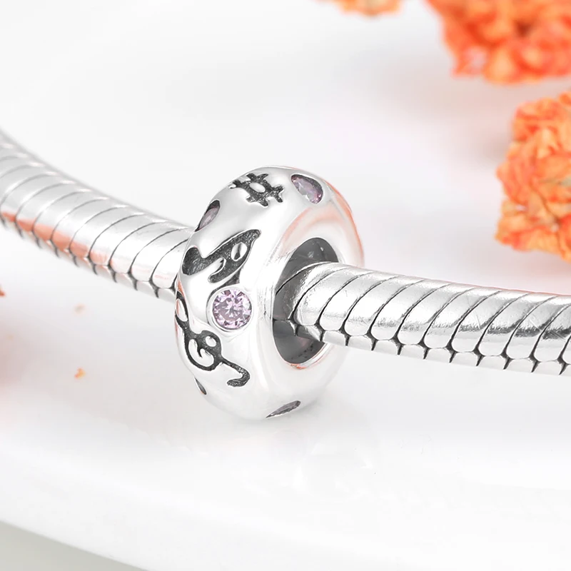 Романтические заметки 925 пробы Серебряная круглой формы разделительные пробки