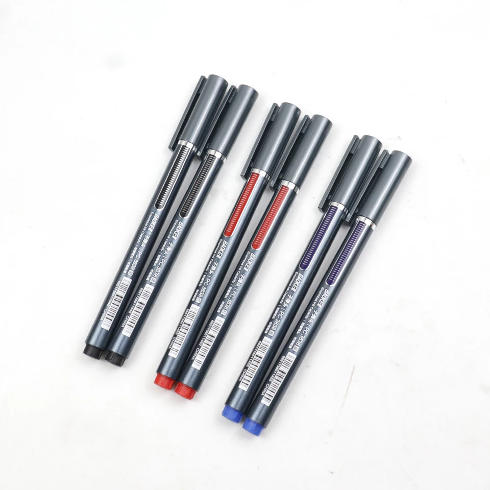 Superior Quality Gel Pen 0.7mm High Capacity Black/Blue/Red Ink Pens Smooth Writing Gel ink Office Stationery Supplies 6Pcs/lot images - 6