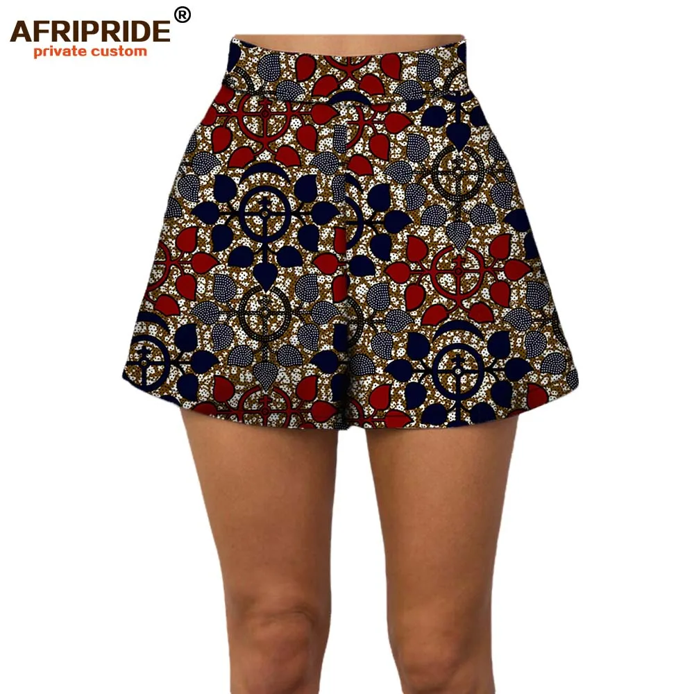 538 Летние женские пляжные шорты AFRIPRIDE индивидуальные повседневные короткие штаны хлопок батик принт Африканский A722108 - Цвет: 538