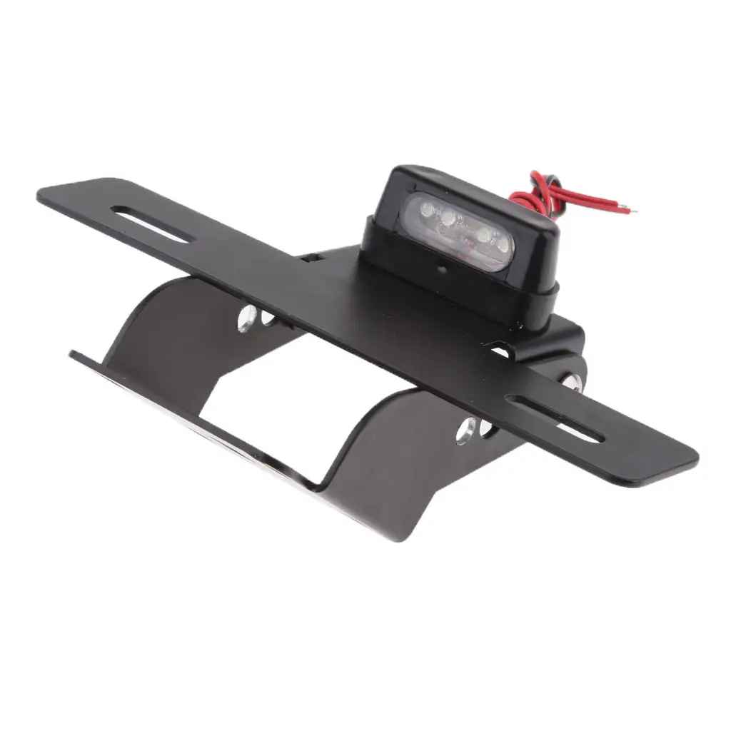 

dolity Motorcycle License Plate Frame Bracket with Light for 390 2017-2018