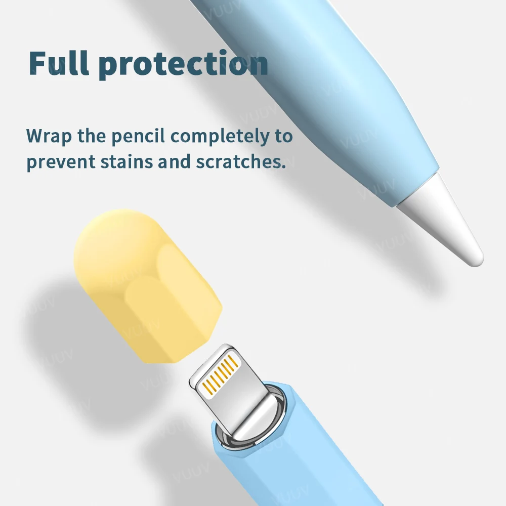 Чехол для Apple Pencil 1 2 мягкий силиконовый защитный чехол Duotone чехол-карандаш 1-го 2-го