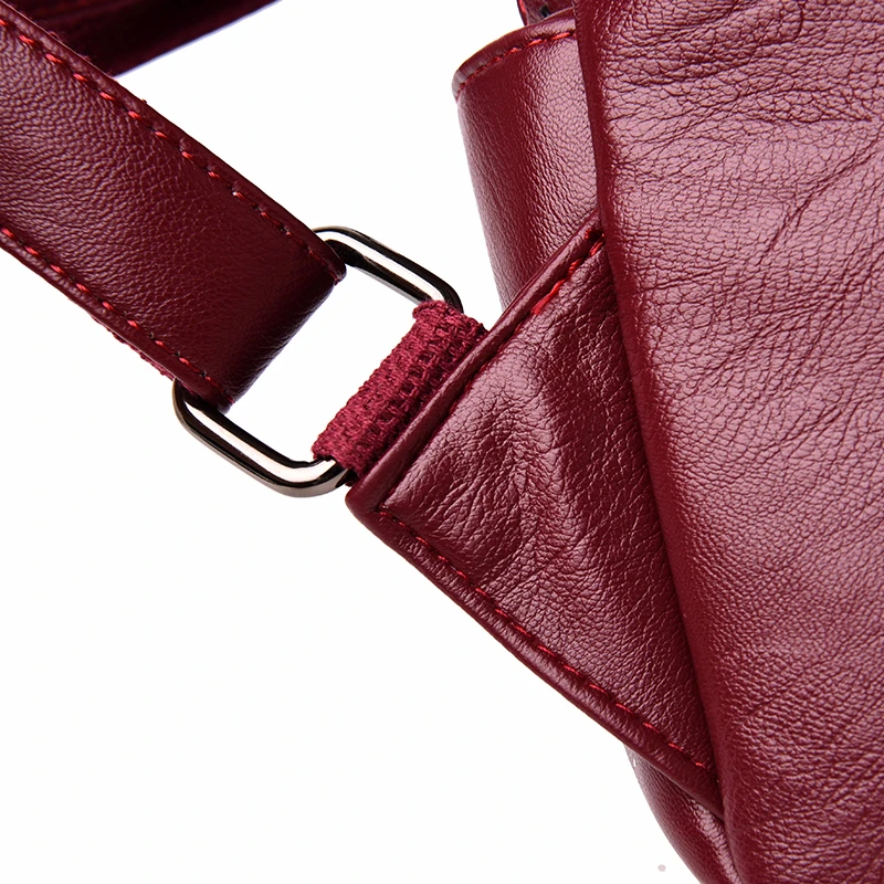 Женские кожаные рюкзаки, женский рюкзак для путешествий, женские школьные сумки для девушек в консервативном стиле, Большой Вместительный рюкзак