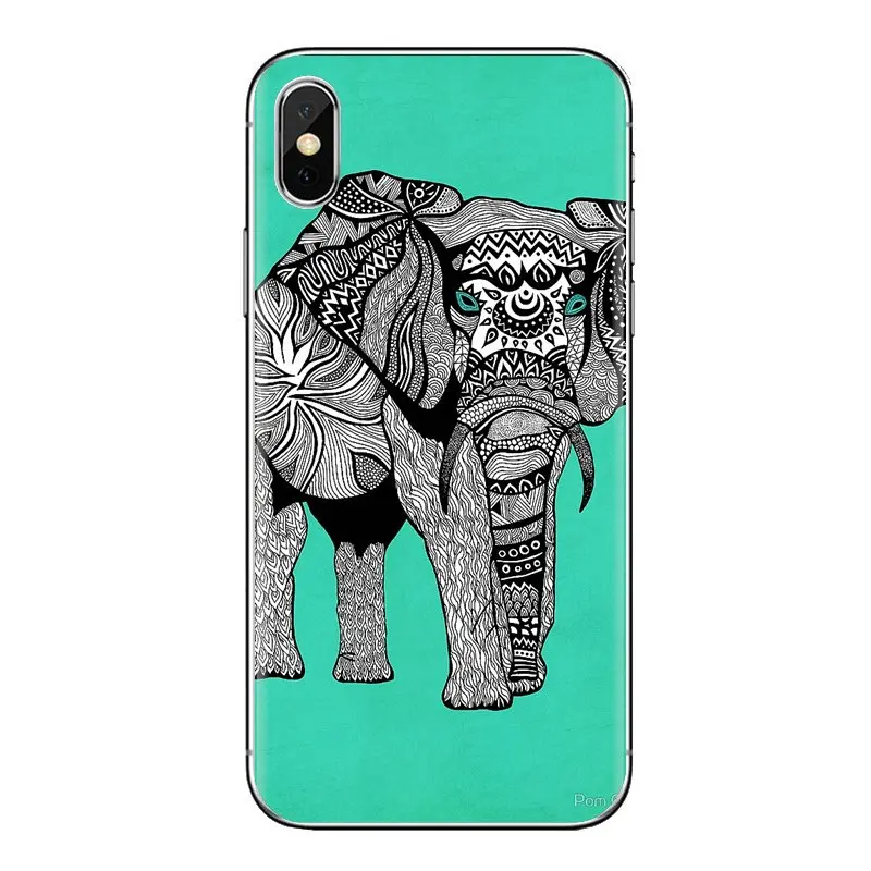 Животные тотем слон ацтекский цветок для Xiao mi 6 A1 Max x 2 5X 6X красный Note 5 5A 4X 4A A4 4 3 Plus Pro