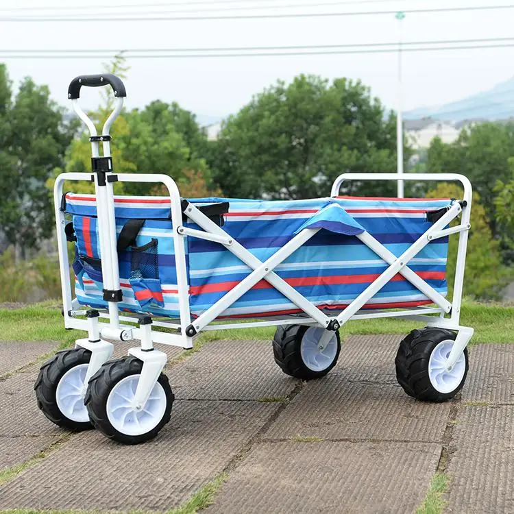 Пасторальная четырехколесная Складная портативная Тележка для кемпинга на