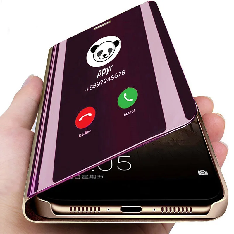 Смарт чехол с зеркальной поверхностью для телефона Samsung S20 FE ультра S8 S9 S10 рlus Lite