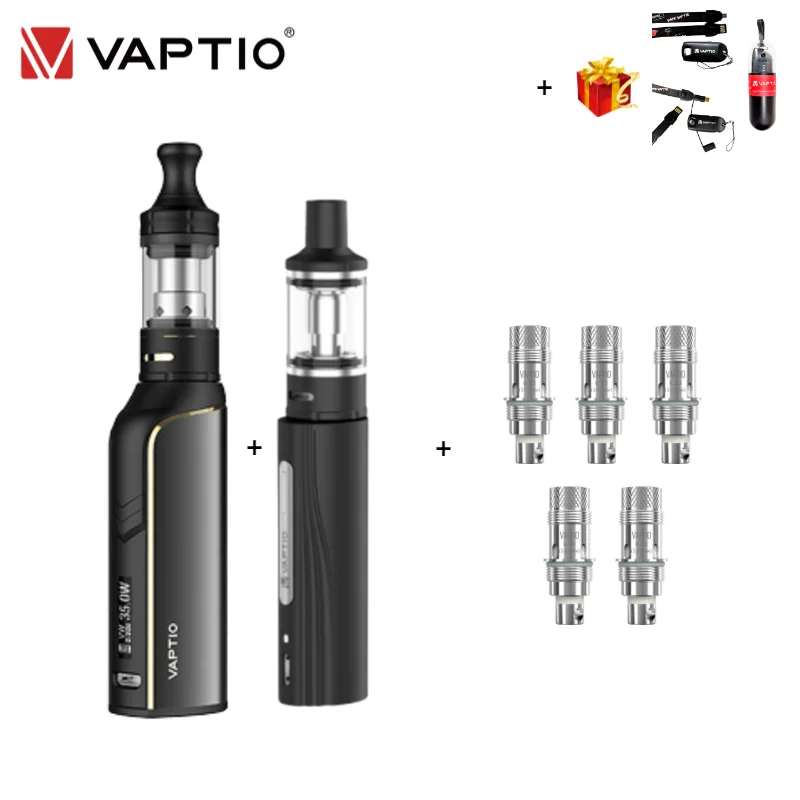 Электронная сигарета набор оригинал VAPTIO Цвет болотный серо зеленый плюс