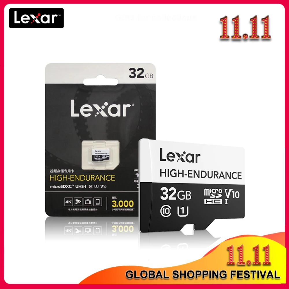 Карта памяти Lexar Micro SD карта 32 Гб SDHC V10 Max 100 МБ/с./с 64 ГБ 128 SDXC V30 C10 водонепроницаемая
