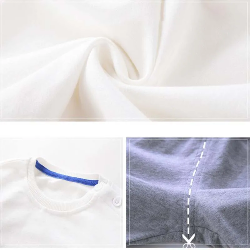 Детский хлопковый костюм из двух предметов кофта с длинным рукавом и длинные