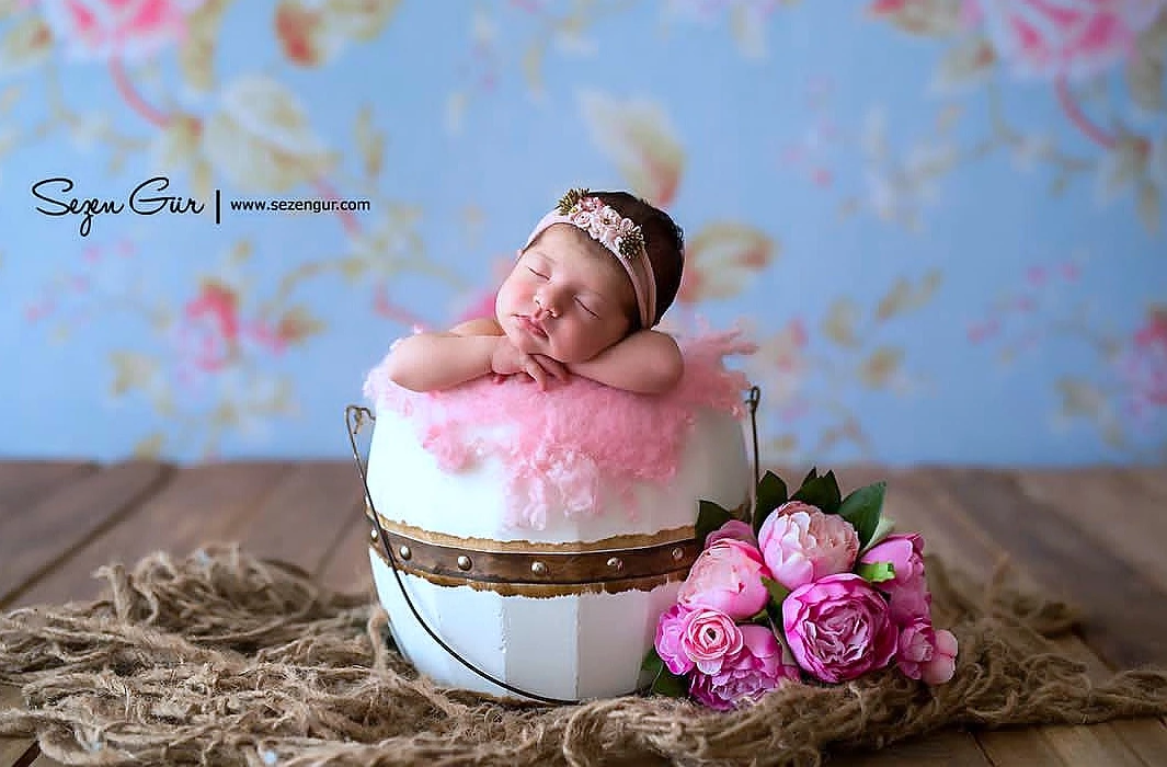 Тканевый фон для фотосъемки новорожденных тканевый ручной