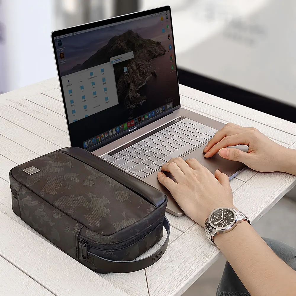 WIWU портативная электронная коробка для хранения кабелей зарядное устройство