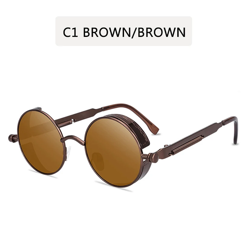 2019 Metal Sunglasses Men Women Fashion Round Glasses Brand Design Vintage Sun High Quality |