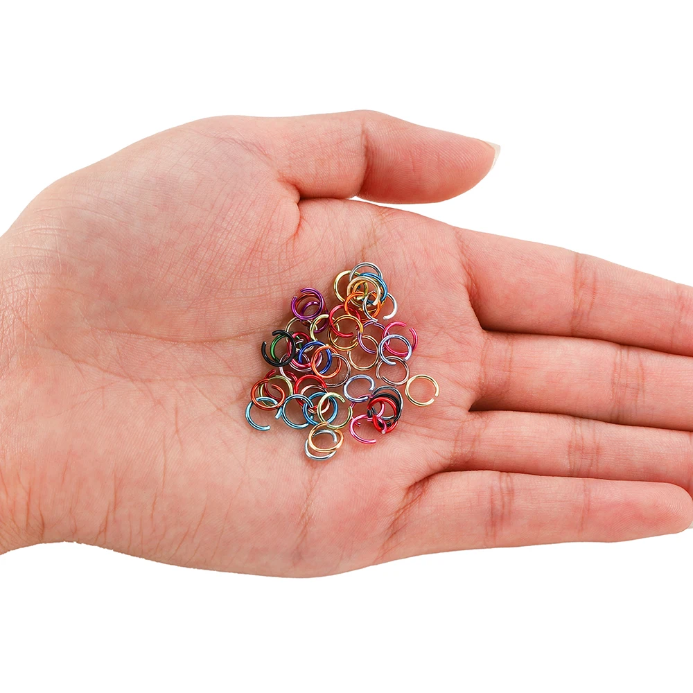 

300pcs/bag 6 8 10 mm Colorful Open Jump Rings Split Jump Ring Connector For Diy Jewelry Making Findings Accessories Supplies