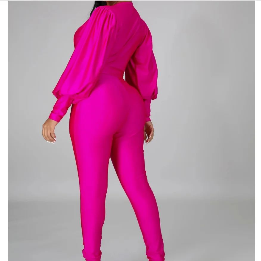 

Summer New Sexy Suit European and American Women's Nightclub Uniforms Long-Sleeve Sexy Shirt Pants Two-Piece Set pants suit hot